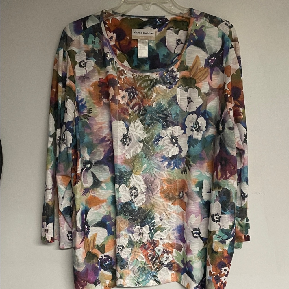 NWOT Alfred Dunner Women's Floral Blouse - Multicolor